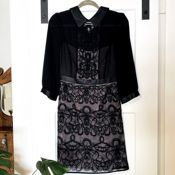 Karen Millen black dress with tons of details! - Picture 1 of 11